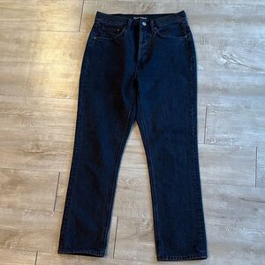 Denim Forum The Dillon High Rise Slim Size 28 Black